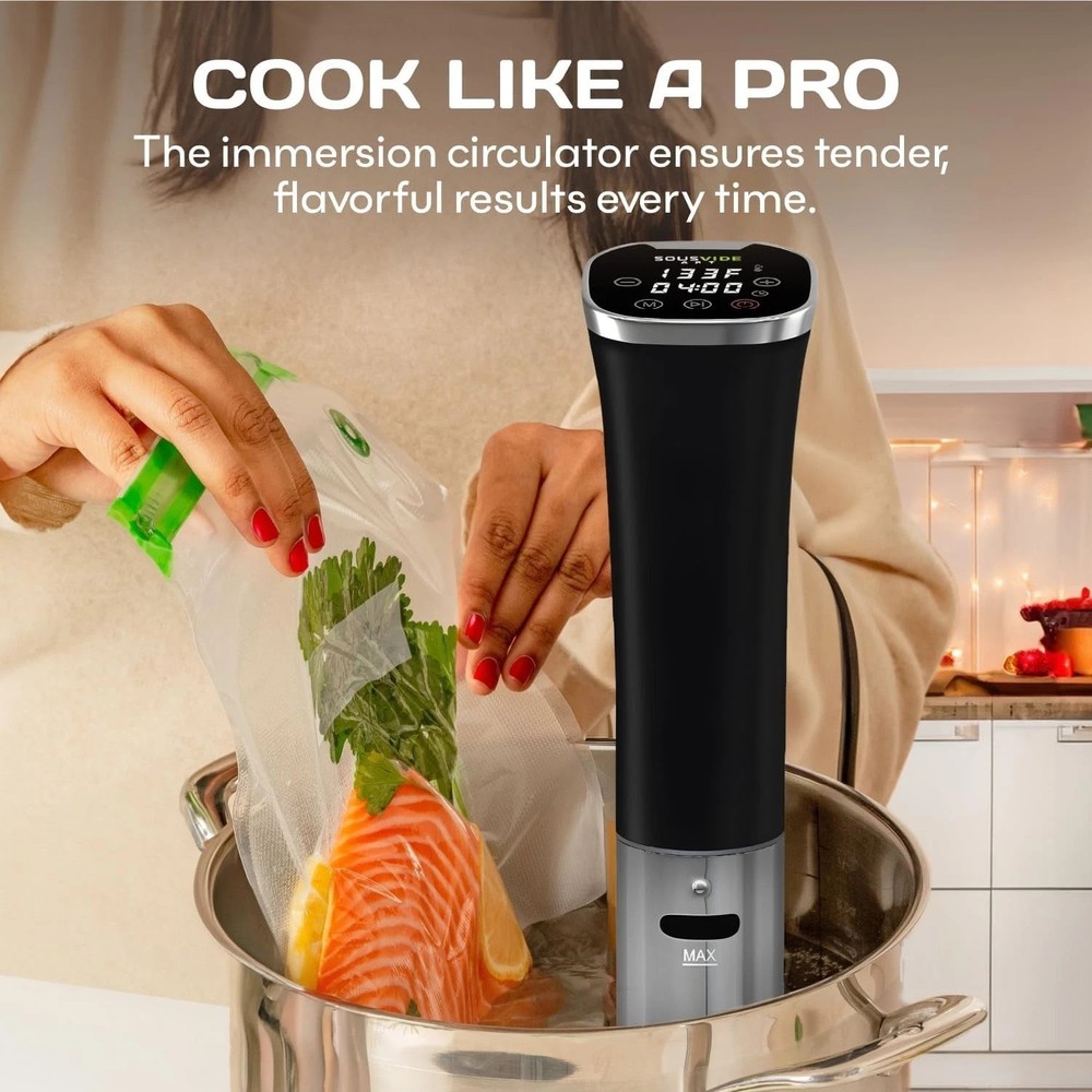 Stainless Steel Sous Vide Machine with Digital Timer for Precision Cooking