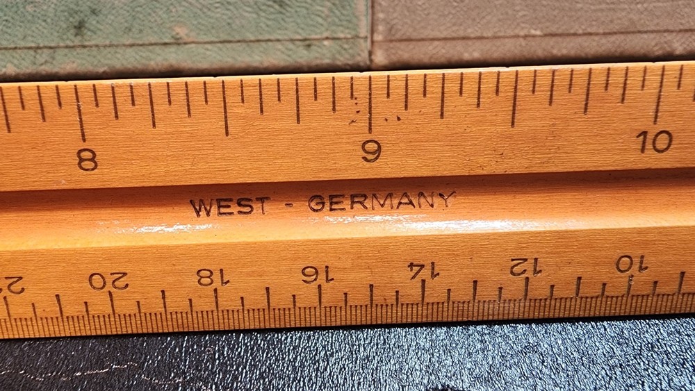 Vintage Gramercy 530 Architect Triangular Scale Drafting Ruler West Germany