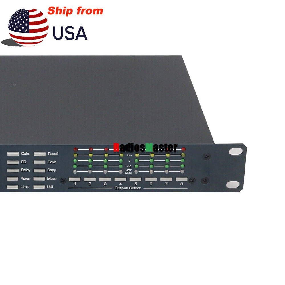 4.8SP 110V Digital DSP Audio Processor Original Software 4 Input 8 Output #USA
