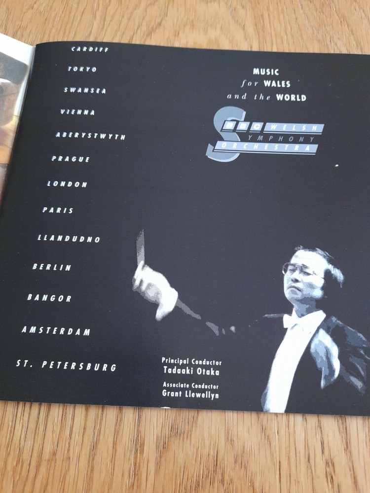 BBC Welsh Symphony Orchestra - Tour Programme 1992 vgc