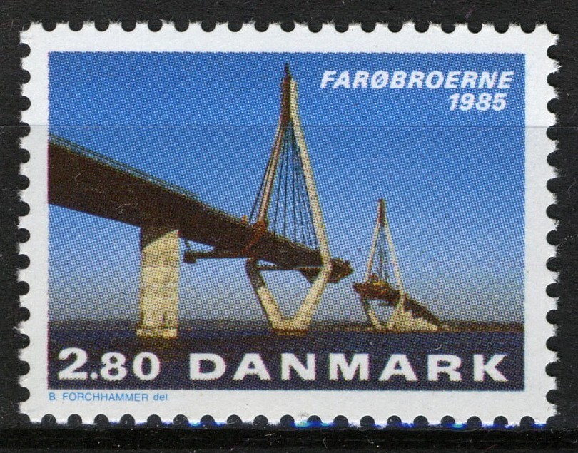 Denmark 1985, Farø Bridge Opens set MNH, Mi 839