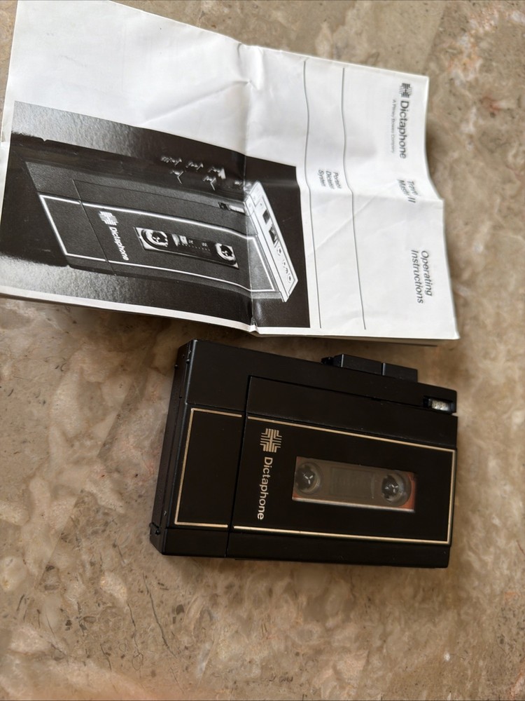 Dictaphone 2250 Travel Master Cassette Recorder Player Handheld 👍& Guide Tested
