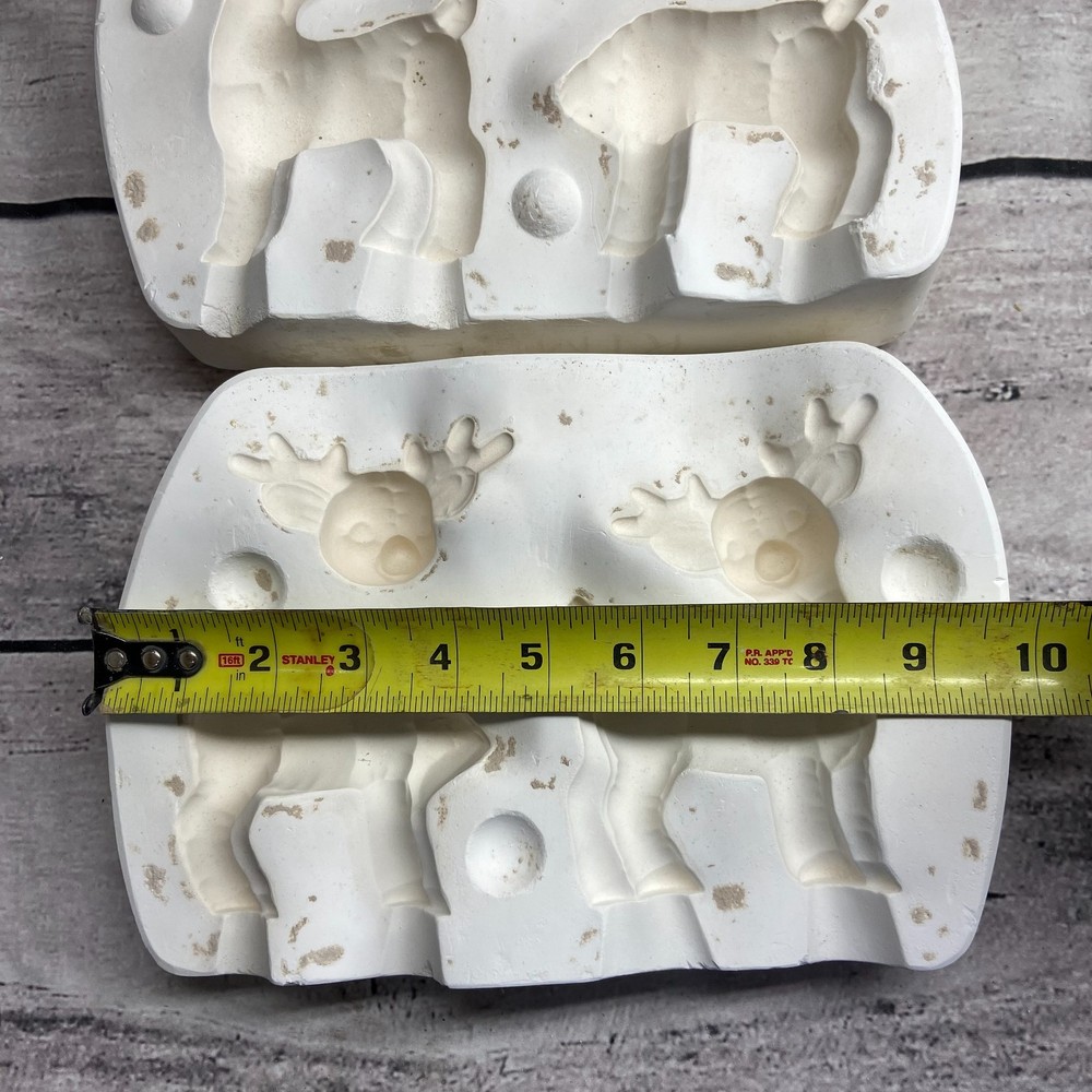 Kimple Ceramic Casting Mold Christmas Reindeer #1367