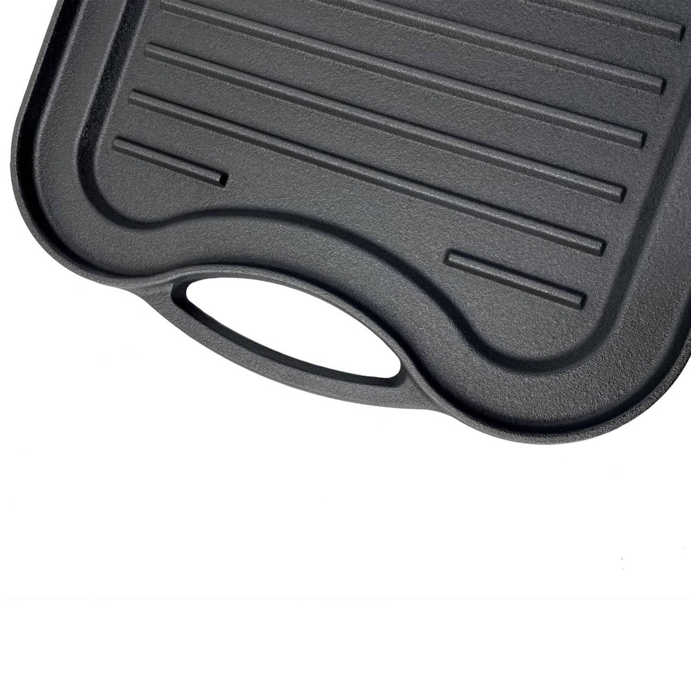 Lehman's Cast Iron Griddle Cookware Nitrogen Hardened Double Sided 20 inch