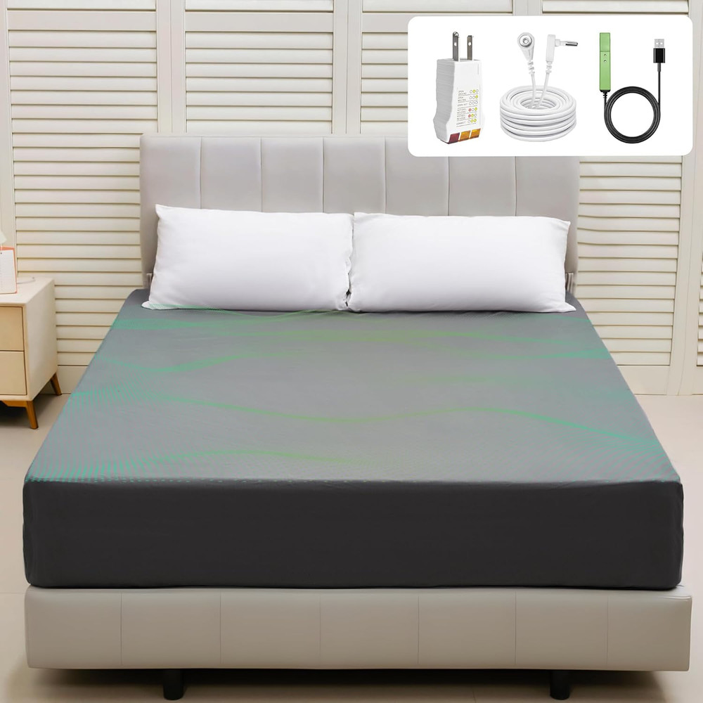 King Size Silver Fiber Grounding Sheets for Restful Sleep Therapy