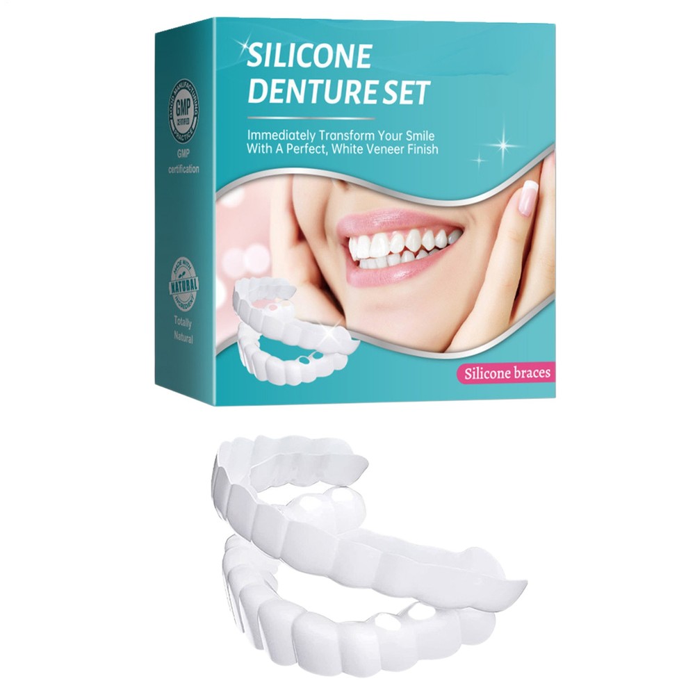 Teeth Dentures Tooth Replacement Set Upper And Lower Dentures For High Grade
