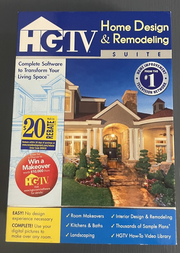 HGTV Home Design & Remodeling Suite - Software & User Manual - 2008