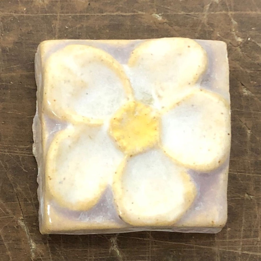 CALCO Vintage Flower Tile Mauve