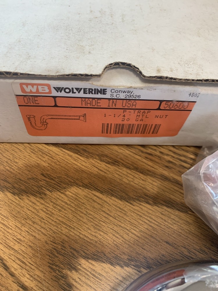 Wolverine 50600 1-1/4” P-Trap