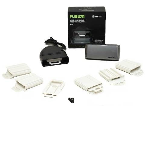 Fusion Boat iPod Dock Kit MS-DKIP | MS-RA200 Stereo Silver Black