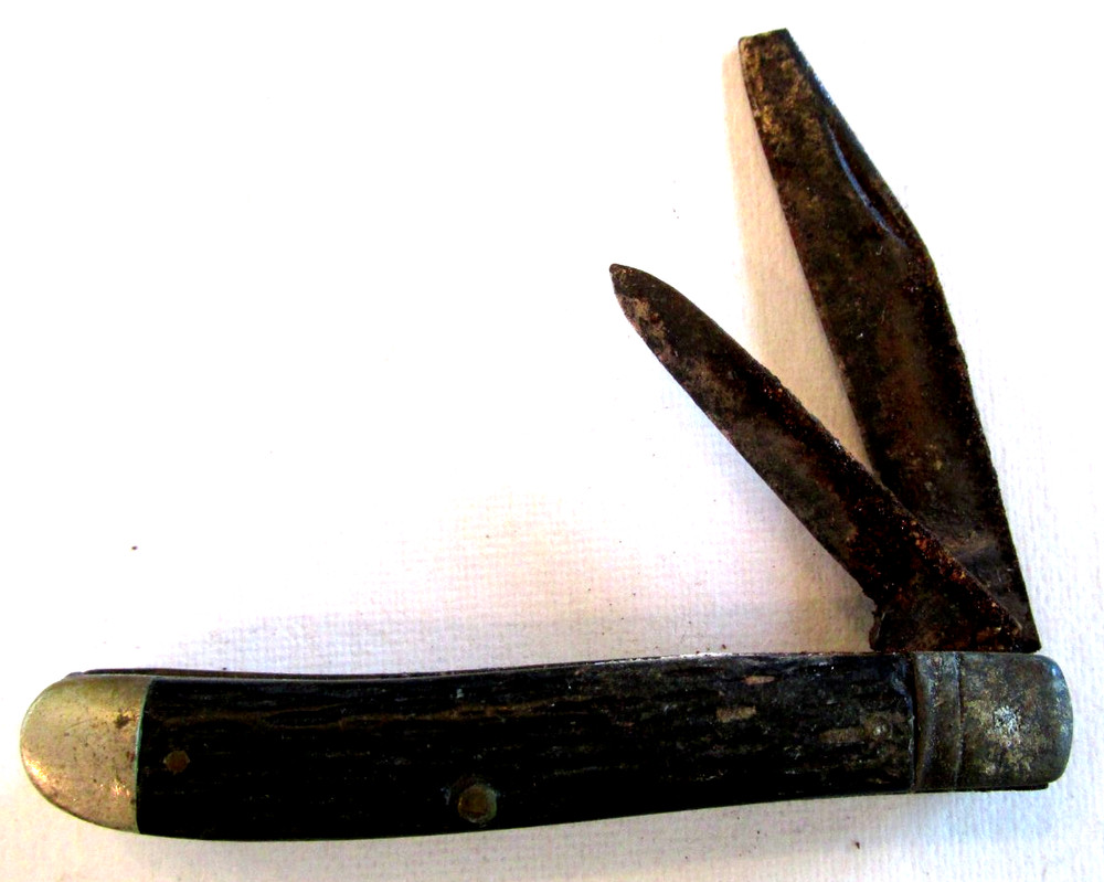 VTG Pocket Knife 2 Blades Rustic 3"
