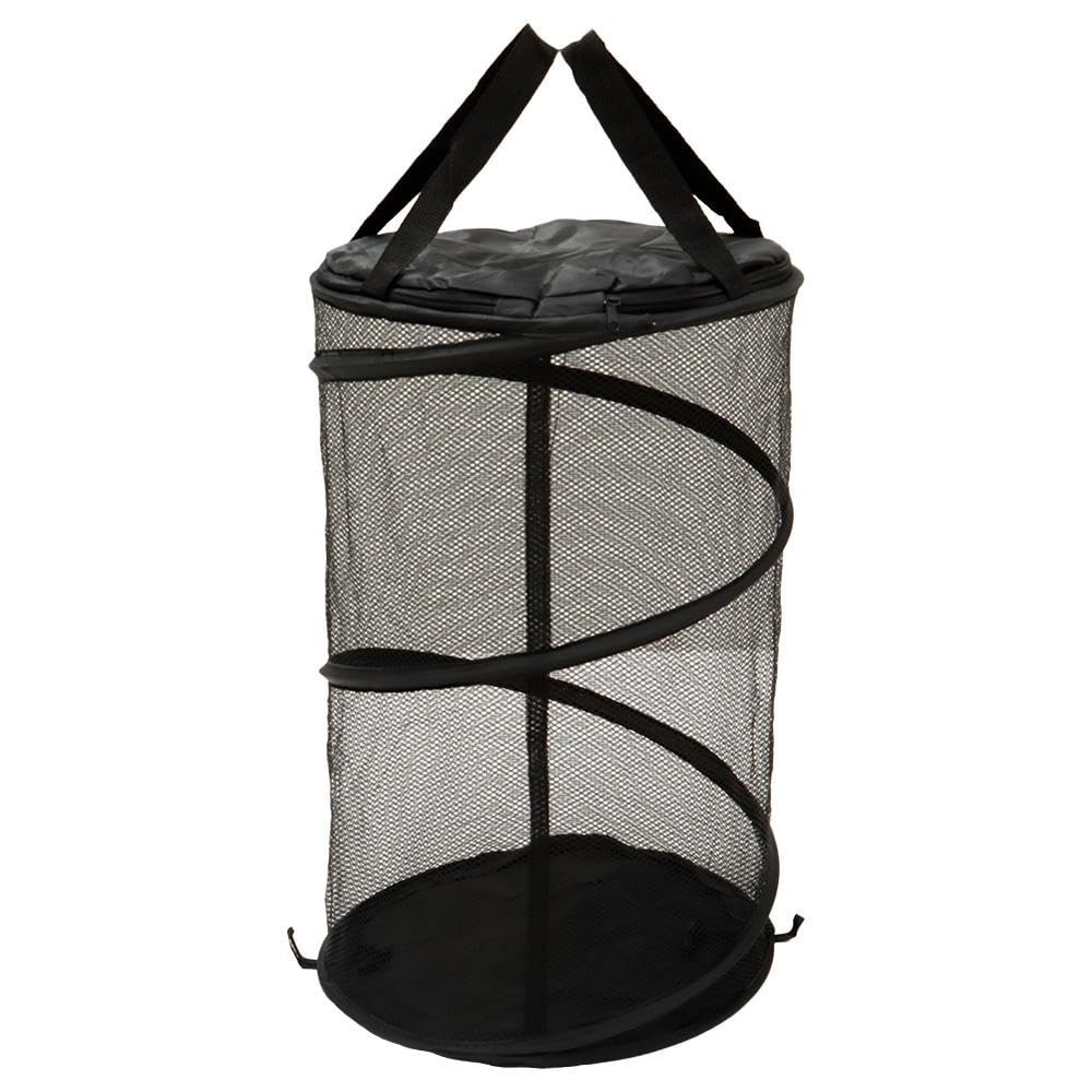 2PCS Large Collapsible Round Popup Laundry Hamper with Lid,Foldable Mesh Hamp...