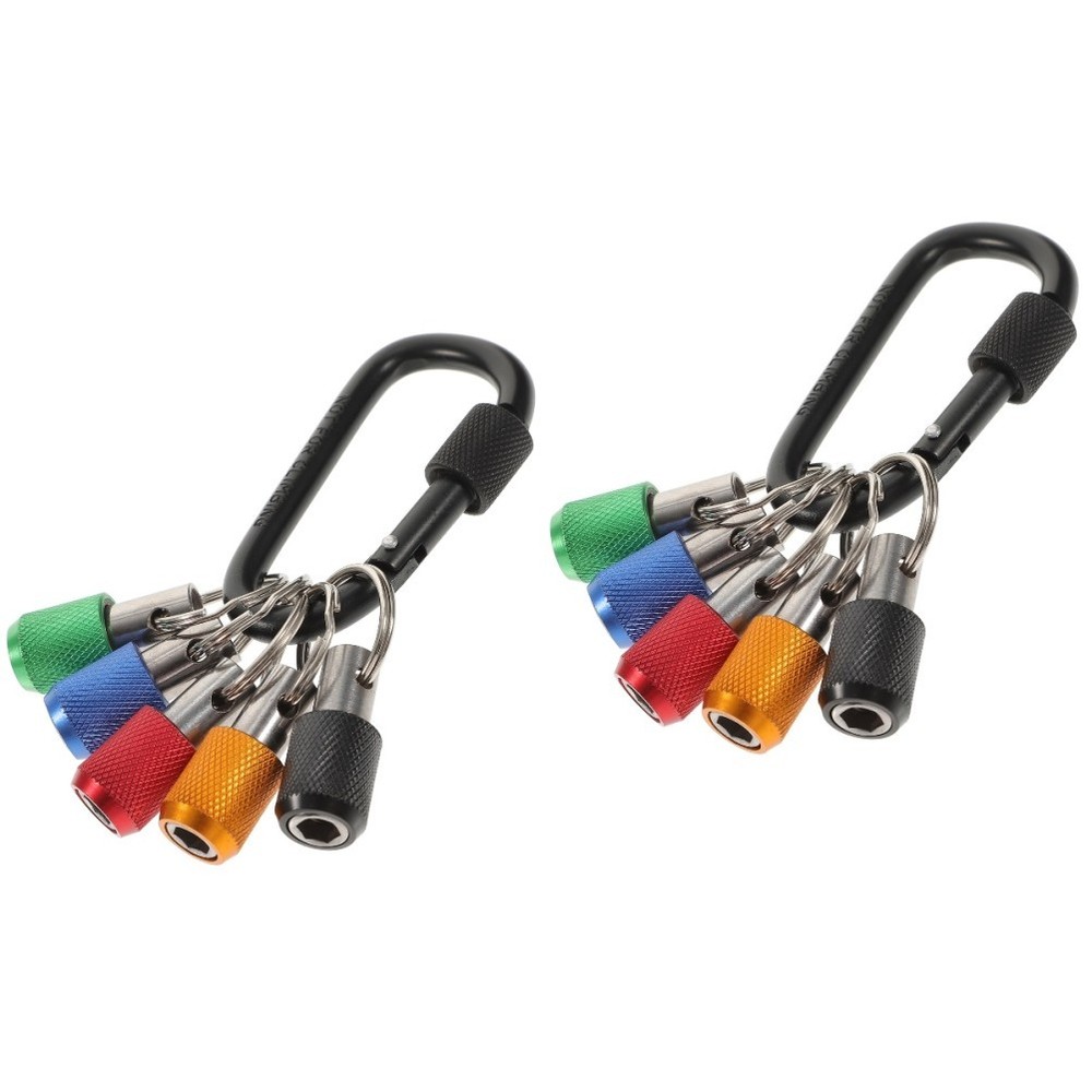 2 Sets Extendable Bit Holder Keychains Screwdriver Holders Cool Gadgets