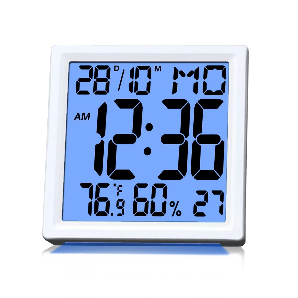 Digital Alarm Clock Mini Size for Bedside, Big Numbers Display with Backlight...