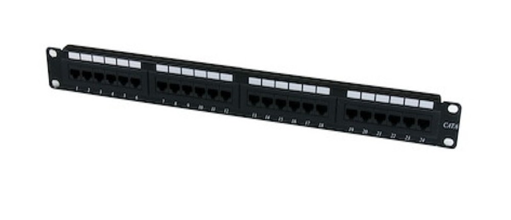 StarTech.com C6PANEL24 24 Port 1U Rackmount Cat 6 110 Patch Panel