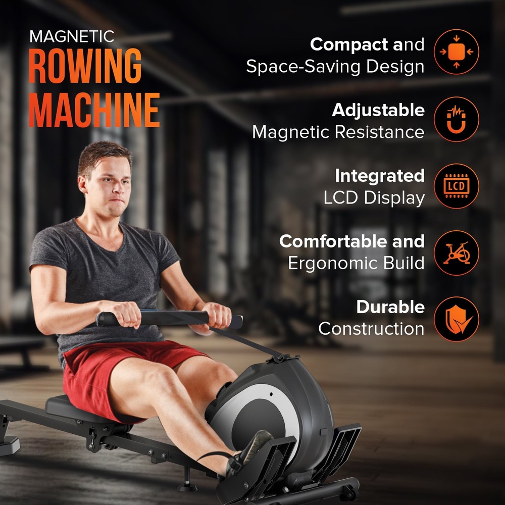 Magnetic Rowing Machine Workout Equipment for Home Gym