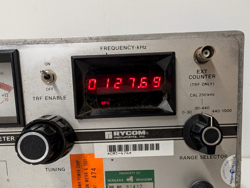 Rycom Instruments 6021A ~ Selective Levelmeter, Powers On, See Pictures