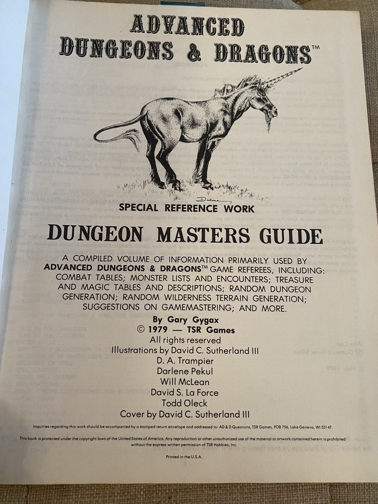 AD&D Dungeon Masters Guide