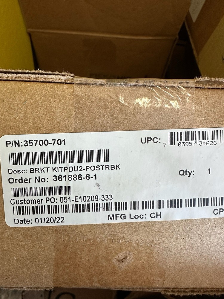 Rack Bracket Kit PDU2-POSTRBK 35700-701 New In Box
