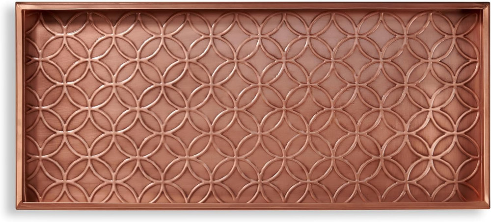 205VB Double Circles Copper Boot Tray Large