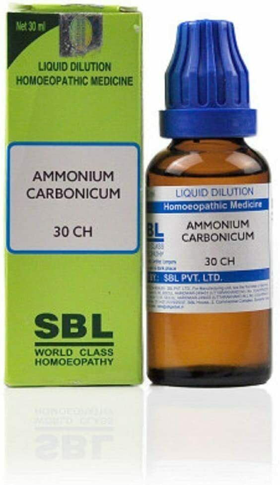 SBL Homeopathy Ammonium Carbonicum (30 ML) (Select Potency)