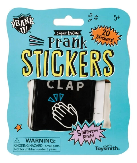 Prank Decals by Toysmith - Removable - Easy Application - Joke Stickers Fun Gift