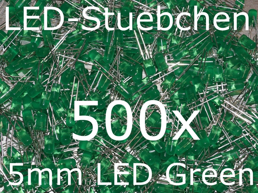 500x 5mm LED Grün