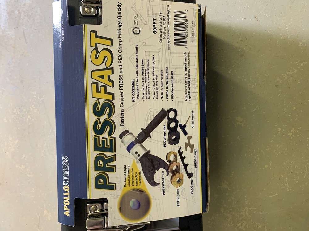 Apollo pressfast crimper