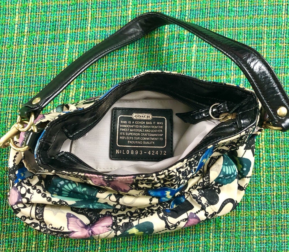 Coach Butterfly Print Purse Handbag