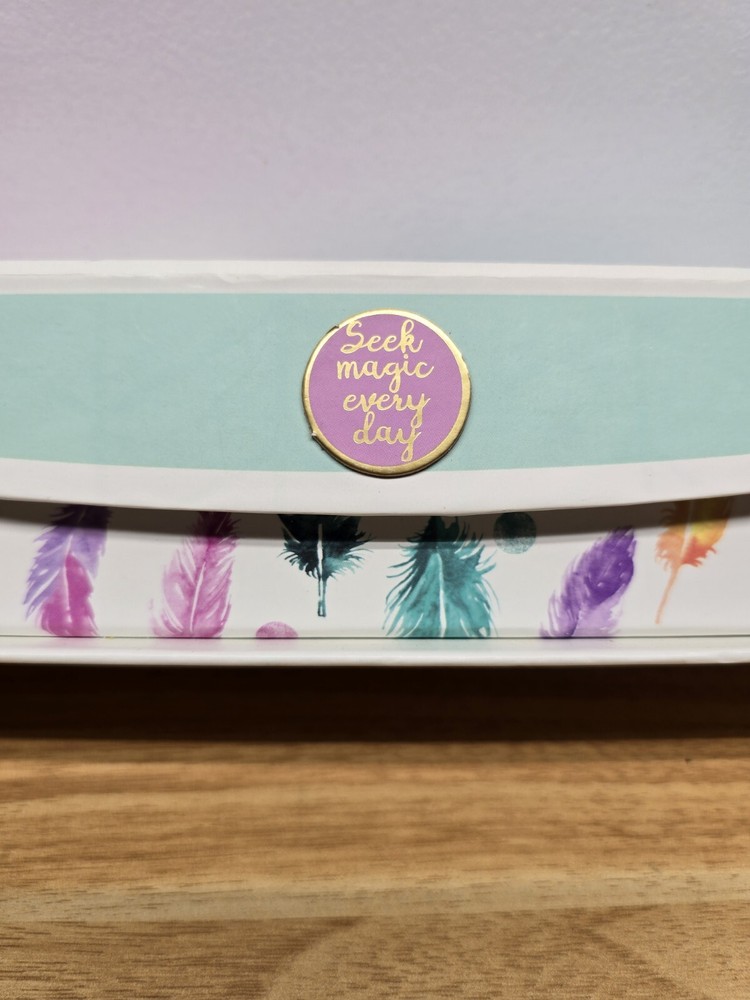 Seek Magic Everyday Decorative Storage Box With Feather Print