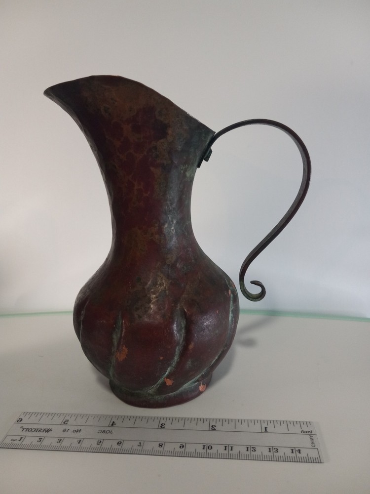 ANTIQUE COPPER Hand Hammered Solid Copper Vase