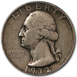 1932 Washington Quarter VF