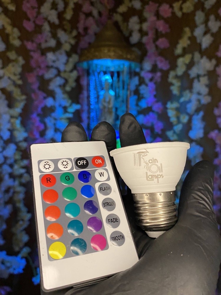 Rain Lamp Light Bulb | Many Colors and Patterns | FREE Remote
