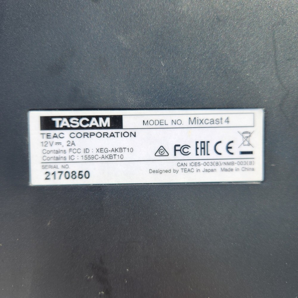 Tascam Mixcast 4 Mixer