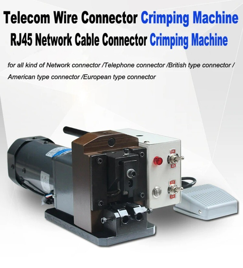 Automatic RJ45 Connector Lan Cable Crimping Machine Ethernet Crimp Machine