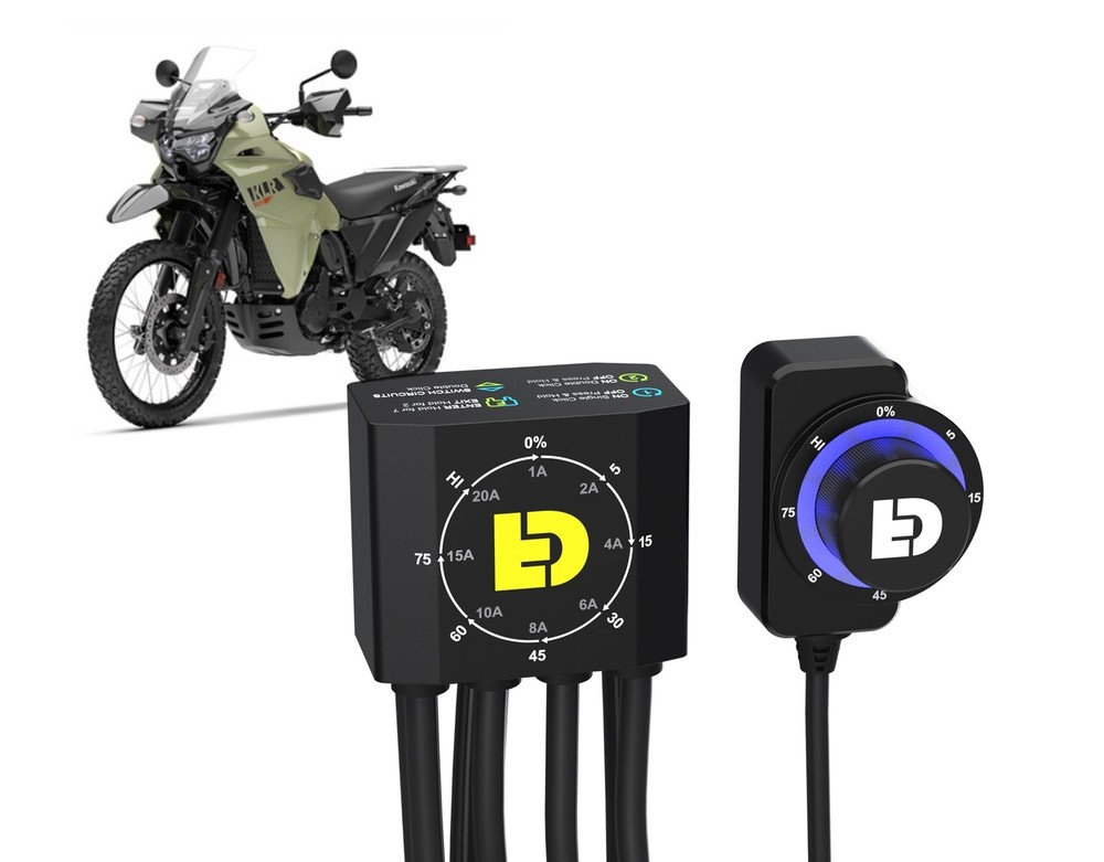 DialDim? Lighting Controller for Kawasaki KLR 650 Gen3