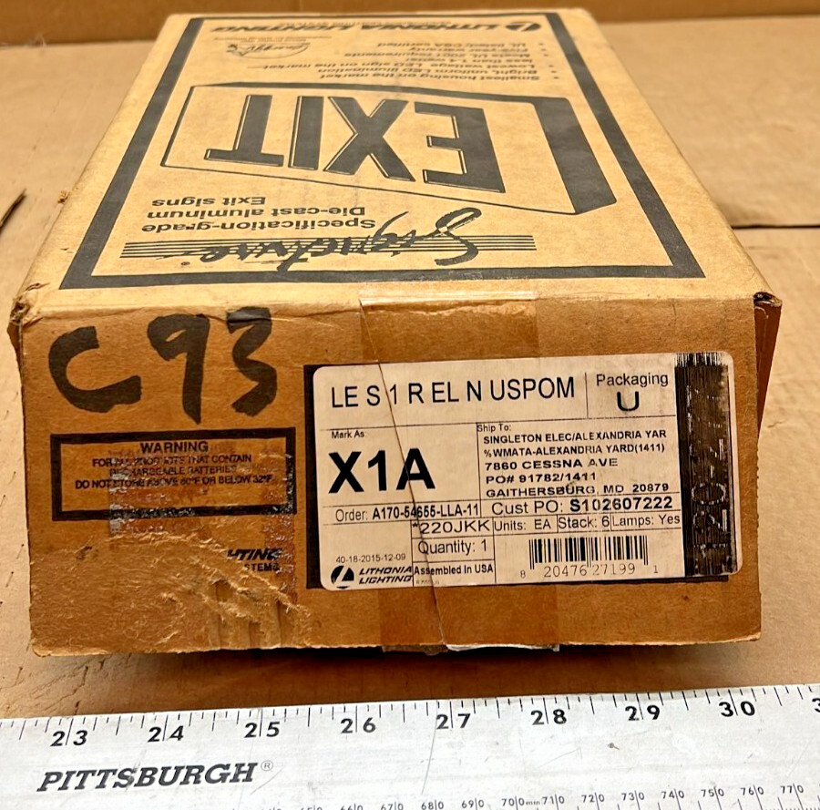 Lithonia Lighting LED Exit Sign Model X1A