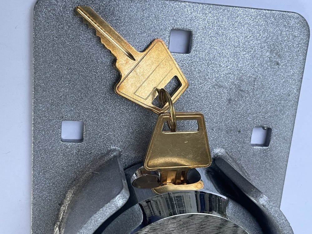 Puck Lock Solid Steel Hidden Shackle Lock & Hasp Anti-Theft Work Door Secure