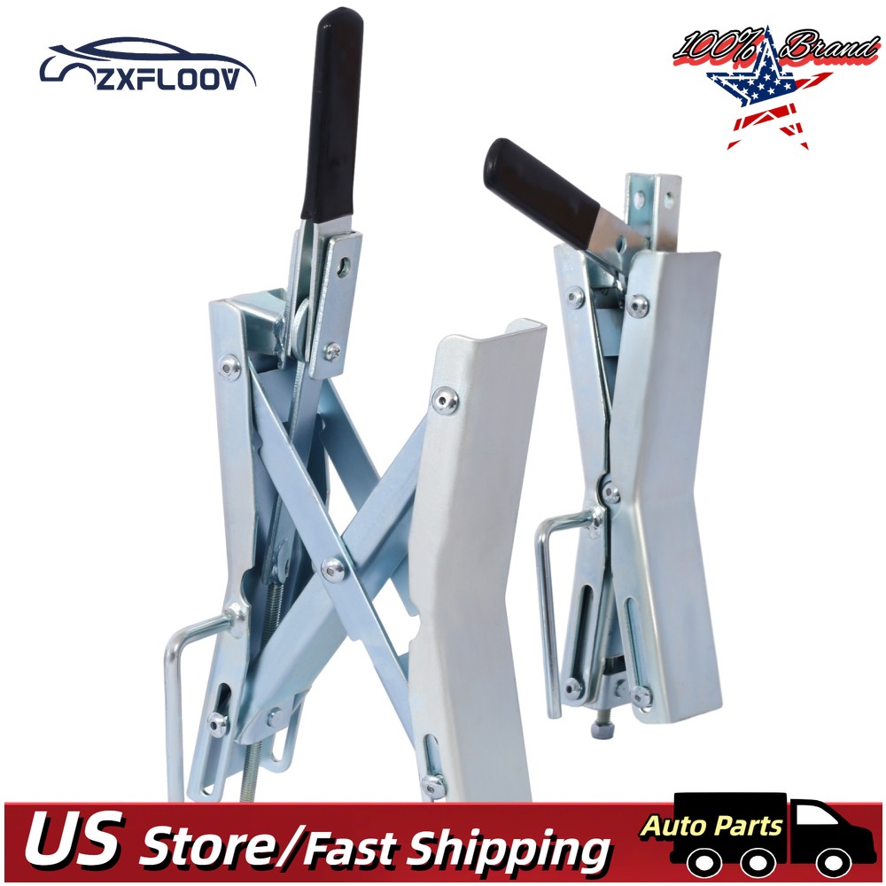 Quick Locking RV Wheel Chock - 6" Universal Axle Stabilizer for Trailer Pair