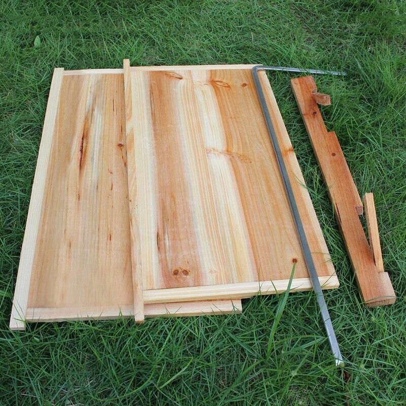Beehive 7 Frames Complete Box Kit Bee Hives Auto Bee Frames + Beekeeping House