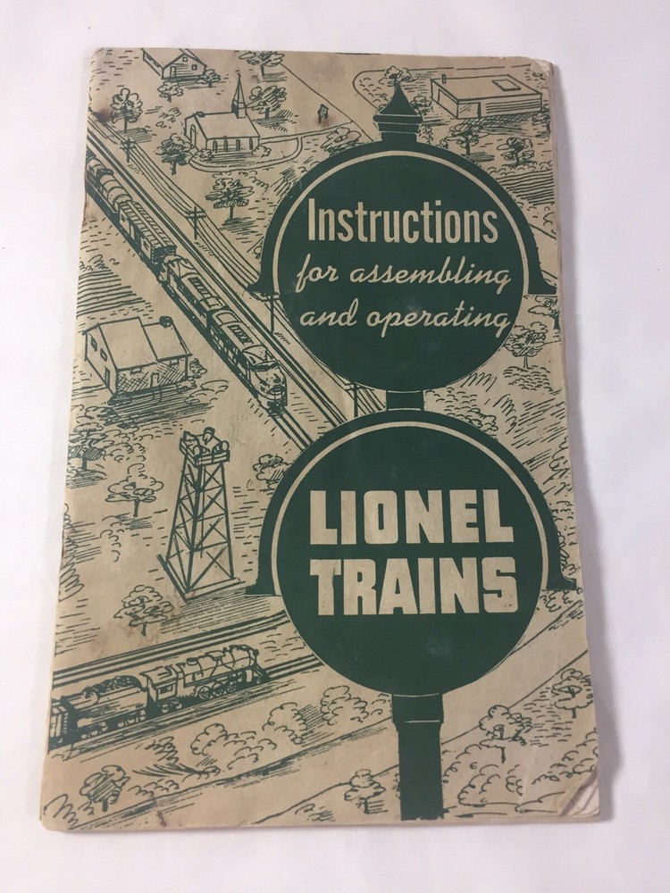 1951 Lionel Trains Instructions For Assembling And Operating Booklet