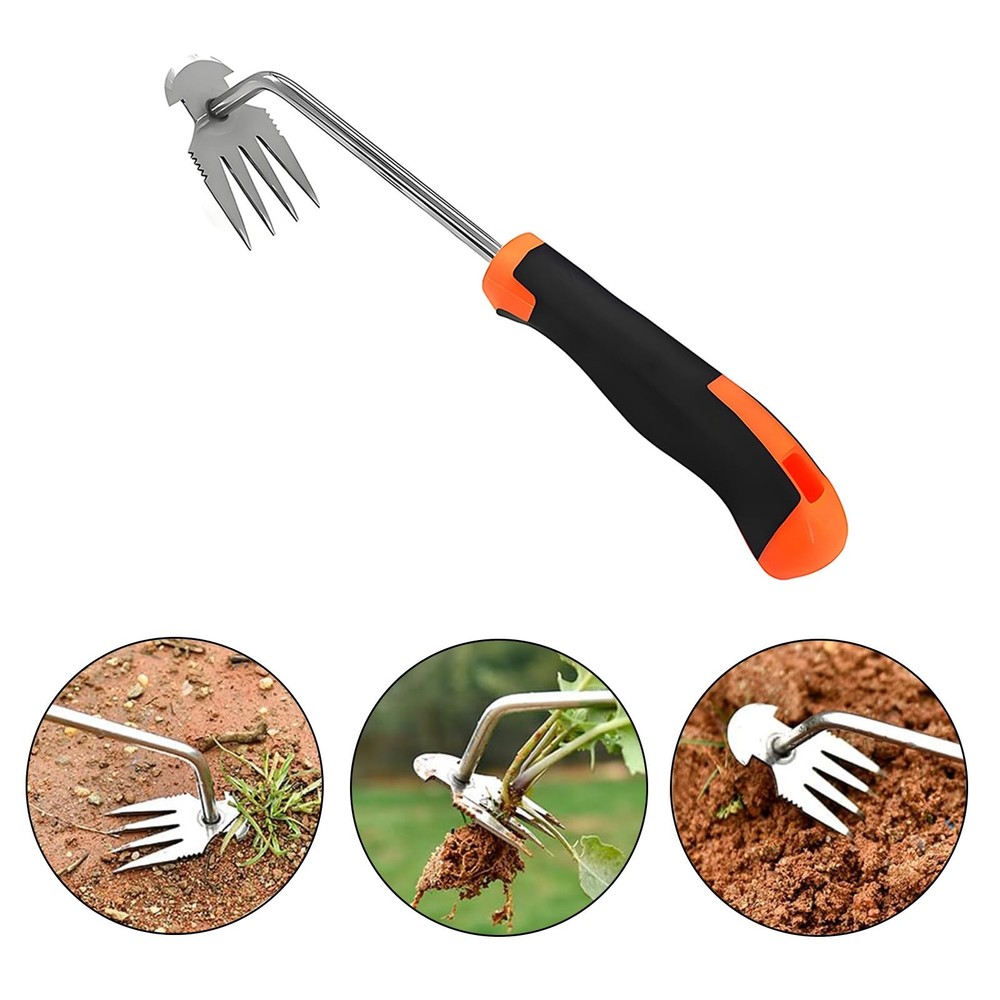 Weed Puller Tool, 3 Pack Hand Weeder Tool, Stainless Steel Dandelion Remover ...