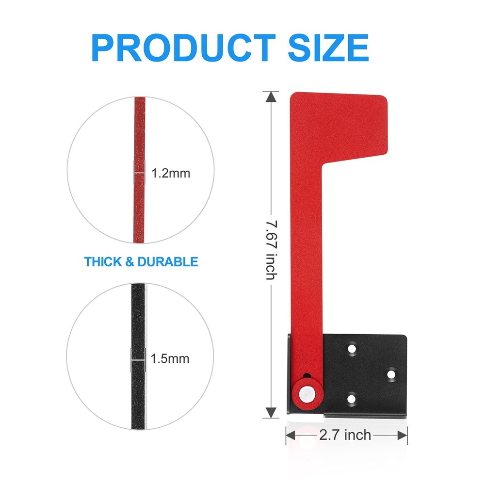 Professional Mailbox Flag, Galvanized Steel Mailbox Post-mount Mailbox Flag