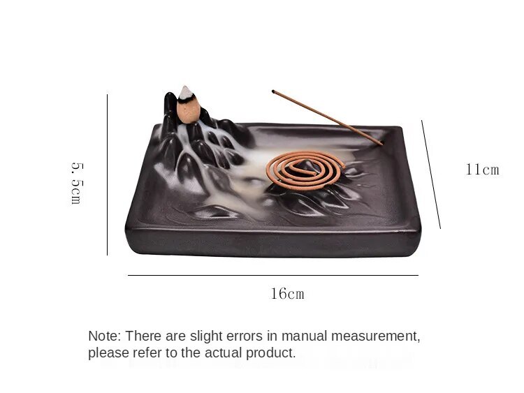 Mountain Backflow Incense Burner Creative Ornaments Ceramic Line Zen Stove
