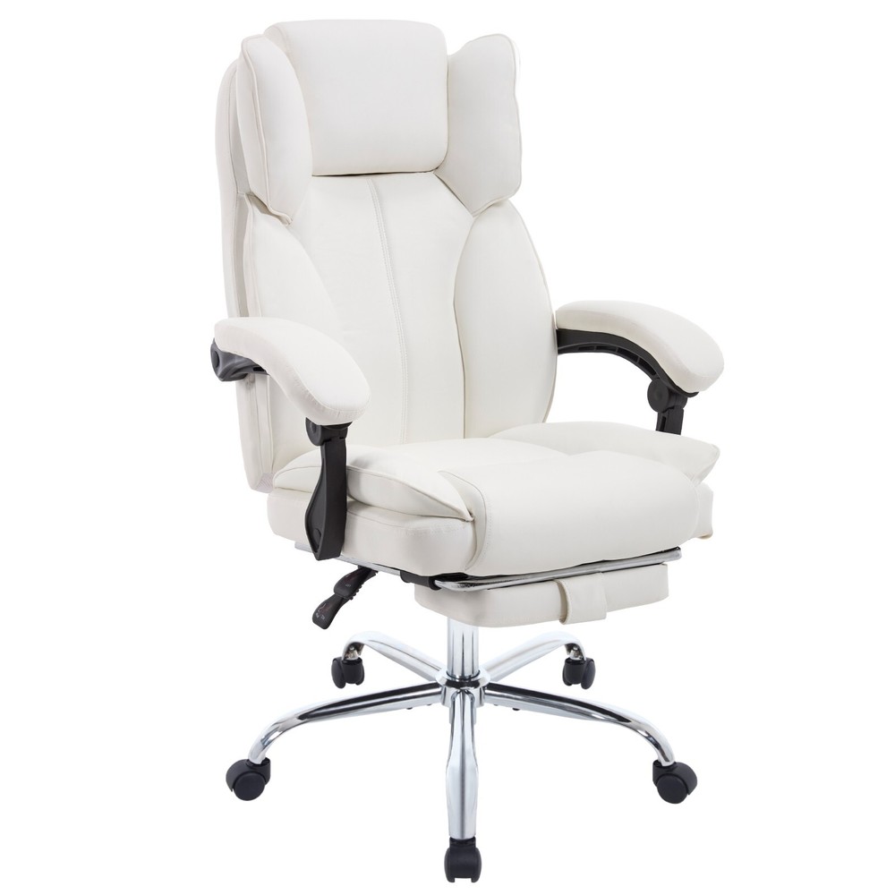 Leather Computer Chair with Back Support Home Office Desk Chair