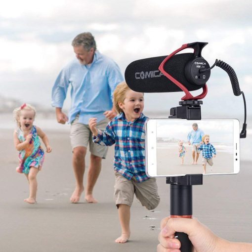 Directional On-Camera Shotgun Microphone (Red) - CoMica