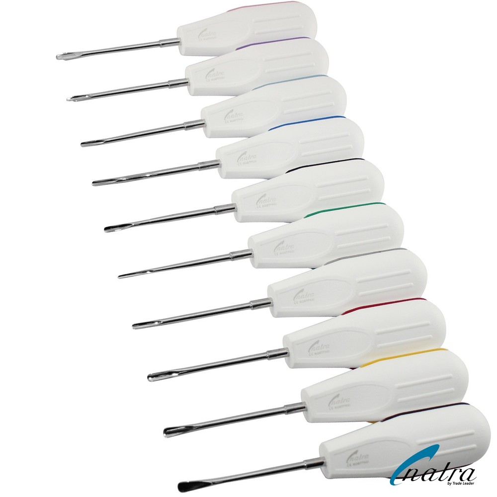 Dental White Root Elevators Oral Surgery PDL Luxating Tooth loosening Diff Sizes