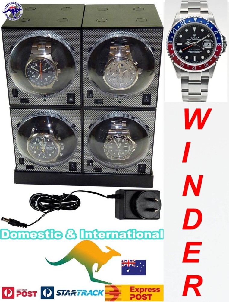 BOXY Brick QUAD Automatic Watch Winder System MODEL: 4E2 -Brilliant!