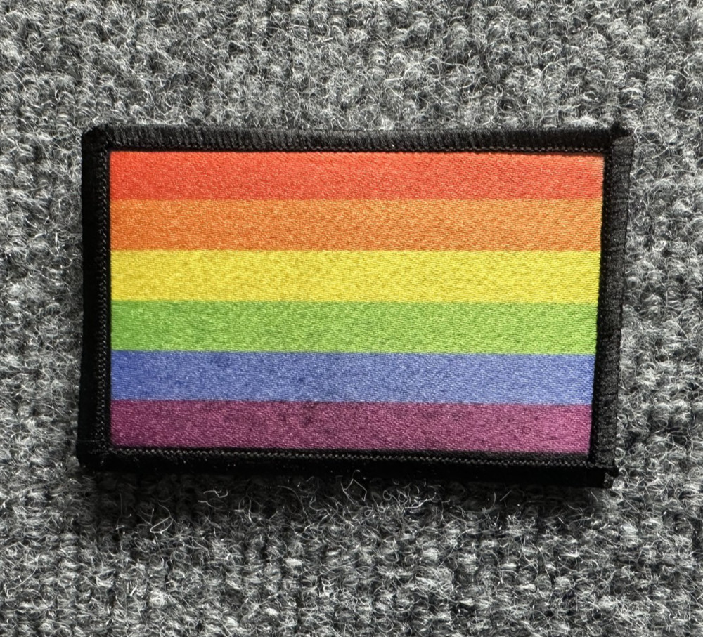 Rainbow Pride Morale Patch Hook & Loop LGBTQ+ Flag