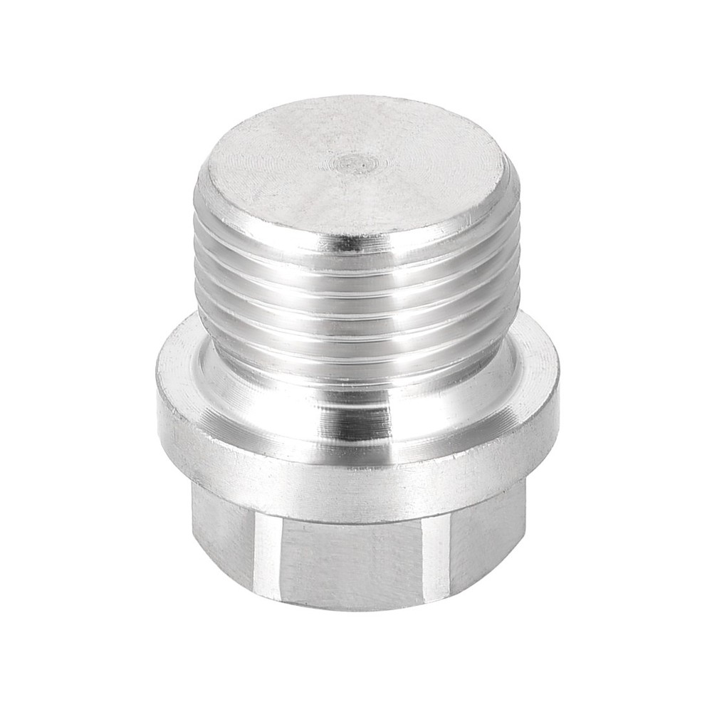 M20 x 1.5 Male Outer Hex Head Plug 304 Stainless Steel Solid Thread Pipe Fitting